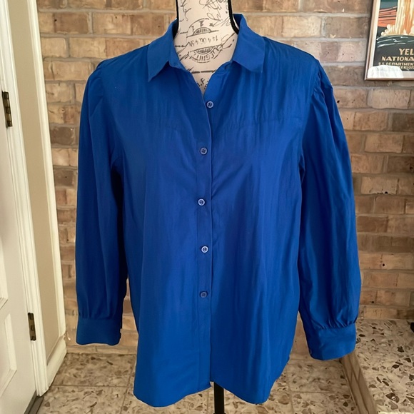 ba&sh Tops - ba&sh Blue Button Down Shirt